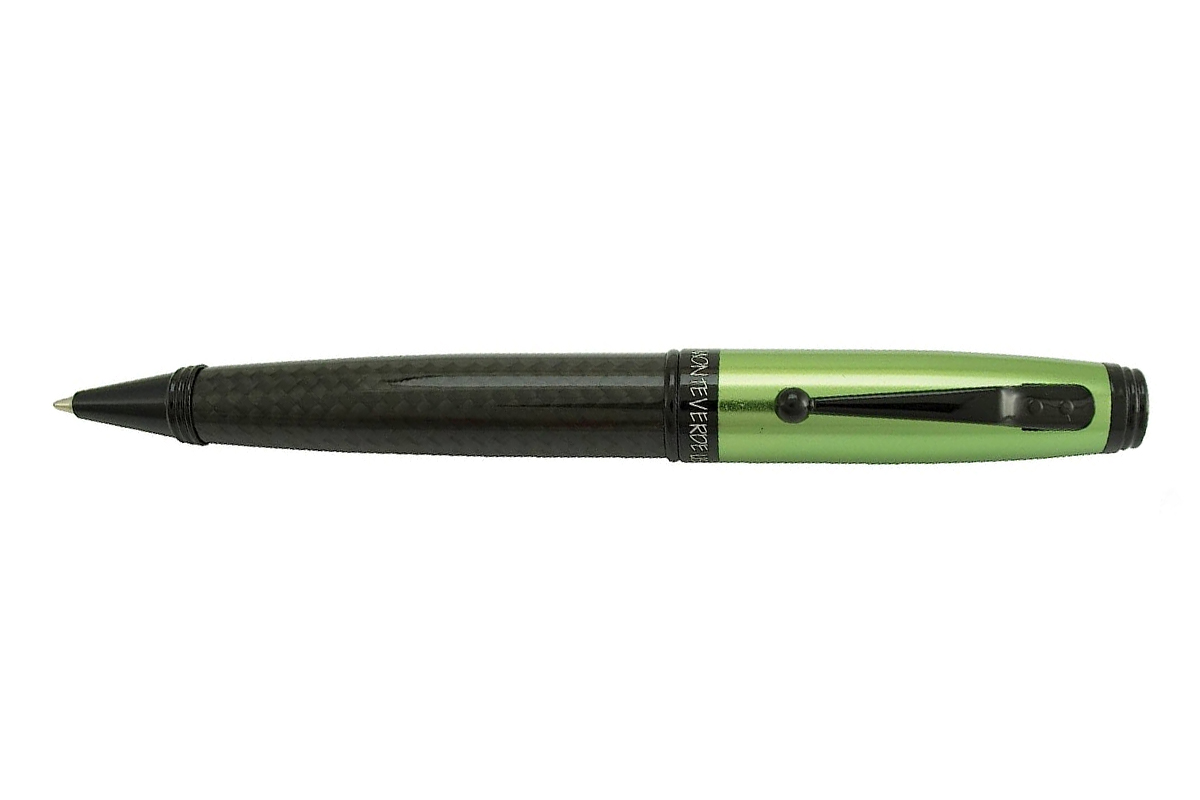 Monteverde Invincia Carbon Fiber Lime Green Balpen